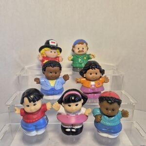 Fisher Price Little People Vintage Chunky Figures Lot Of Seven - 1998-2000